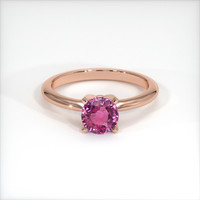 1.56 Ct. Pink Sapphire Ring, 18K Rose Gold 1