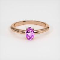 0.54 Ct. Sapphire Ring, 18K Rose Gold 1