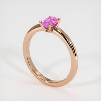 0.54 Ct. Sapphire Ring, 18K Rose Gold 2