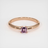 0.25 Ct. Sapphire Ring, 18K Rose Gold 1