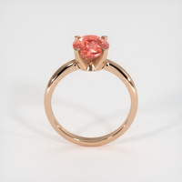 2.50 Ct. Padparadscha Sapphire Ring, 18K Rose Gold 3