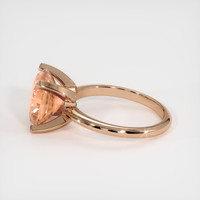 5.19 Ct. Padparadscha Sapphire Ring, 18K Rose Gold 4