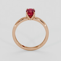 1.03 Ct. Ruby Ring, 18K Rose Gold 3