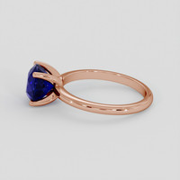 2.80 Ct. Blue Sapphire Ring, 18K Rose Gold 4
