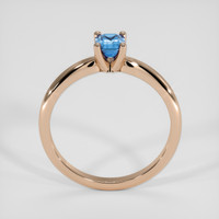 0.49 Ct. Bluish Green Sapphire Ring, 18K Rose Gold 3