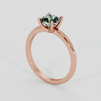1.17 Ct. Green Sapphire Ring, 18K Rose Gold 2