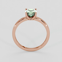 1.17 Ct. Green Sapphire Ring, 18K Rose Gold 3