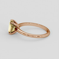 2.08 Ct. Bi Color Sapphire Ring, 18K Rose Gold 4