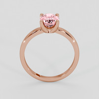 1.55 Ct. Padparadscha Sapphire Ring, 18K Rose Gold 3