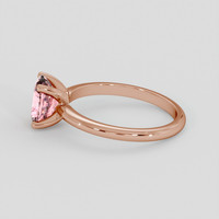 1.55 Ct. Padparadscha Sapphire Ring, 18K Rose Gold 4