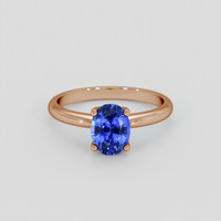 1.97 Ct. Blue Sapphire Ring, 18K Rose Gold 1