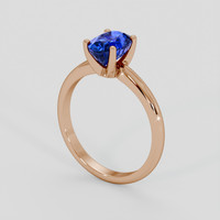 1.97 Ct. Blue Sapphire Ring, 18K Rose Gold 2