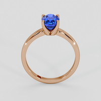 1.97 Ct. Blue Sapphire Ring, 18K Rose Gold 3