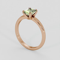1.24 Ct. Green Sapphire Ring, 18K Rose Gold 2