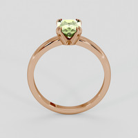 1.24 Ct. Green Sapphire Ring, 18K Rose Gold 3