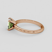 1.24 Ct. Green Sapphire Ring, 18K Rose Gold 4