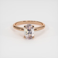 2.32 Ct. Peach Sapphire Ring, 18K Rose Gold 1