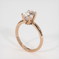 2.32 Ct. Peach Sapphire Ring, 18K Rose Gold 2