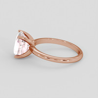3.59 Ct. Pink Sapphire Ring, 18K Rose Gold 4