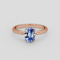 1.44 Ct. Bi Color Sapphire Ring, 18K Rose Gold 1