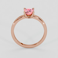 0.92 Ct. Padparadscha Sapphire Ring, 18K Rose Gold 3