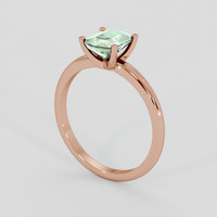 1.25 Ct. Bluish Green Sapphire Ring, 18K Rose Gold 2
