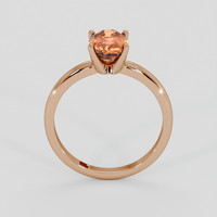 1.75 Ct. Padparadscha Sapphire Ring, 18K Rose Gold 3
