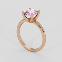 2.06 Ct. Purplish Pink Sapphire Ring, 18K Rose Gold 2