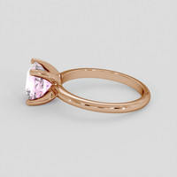 2.06 Ct. Purplish Pink Sapphire Ring, 18K Rose Gold 4