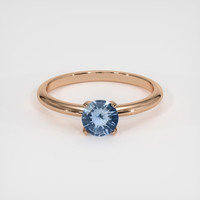 0.74 Ct. Sapphire Ring, 18K Rose Gold 1