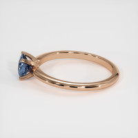 0.74 Ct. Sapphire Ring, 18K Rose Gold 4