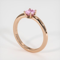 0.58 Ct. Pink Sapphire Ring, 18K Rose Gold 2