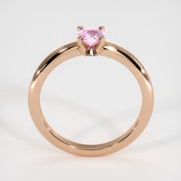 0.58 Ct. Pink Sapphire Ring, 18K Rose Gold 3