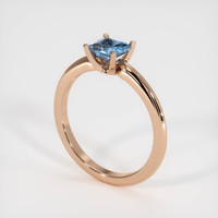0.96 Ct. Sapphire Ring, 18K Rose Gold 2