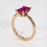 2.04 Ct. Pink Sapphire Ring, 18K Rose Gold 2