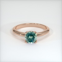 0.82 Ct. Sapphire Ring, 18K Rose Gold 1