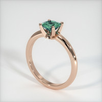 0.82 Ct. Sapphire Ring, 18K Rose Gold 2