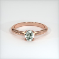 0.67 Ct. Sapphire Ring, 18K Rose Gold 1