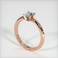 0.67 Ct. Sapphire Ring, 18K Rose Gold 2