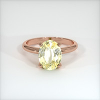 1.80 Ct. Sapphire Ring, 18K Rose Gold 1