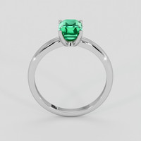 1.56 Ct. Emerald Ring, Silver 3