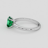 1.56 Ct. Emerald Ring, Silver 4