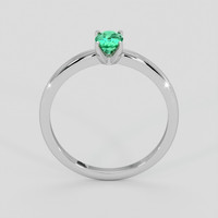 0.44 Ct. Emerald Ring, Silver 3
