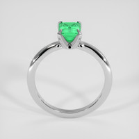 1.21 Ct. Emerald Ring, Silver 3