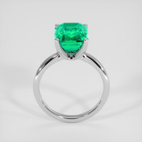 3.81 Ct. Emerald Ring, Silver 3