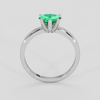 0.65 Ct. Emerald Ring, Silver 3