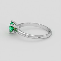 0.65 Ct. Emerald Ring, Silver 4