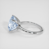 5.32 Ct. Rainbow Moonstone Ring, Silver 4