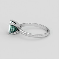 1.45 Ct. Bluish Green Beryl Ring, Silver 4