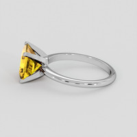 2.48 Ct. Orangish Yellow Citrine Ring, Silver 4